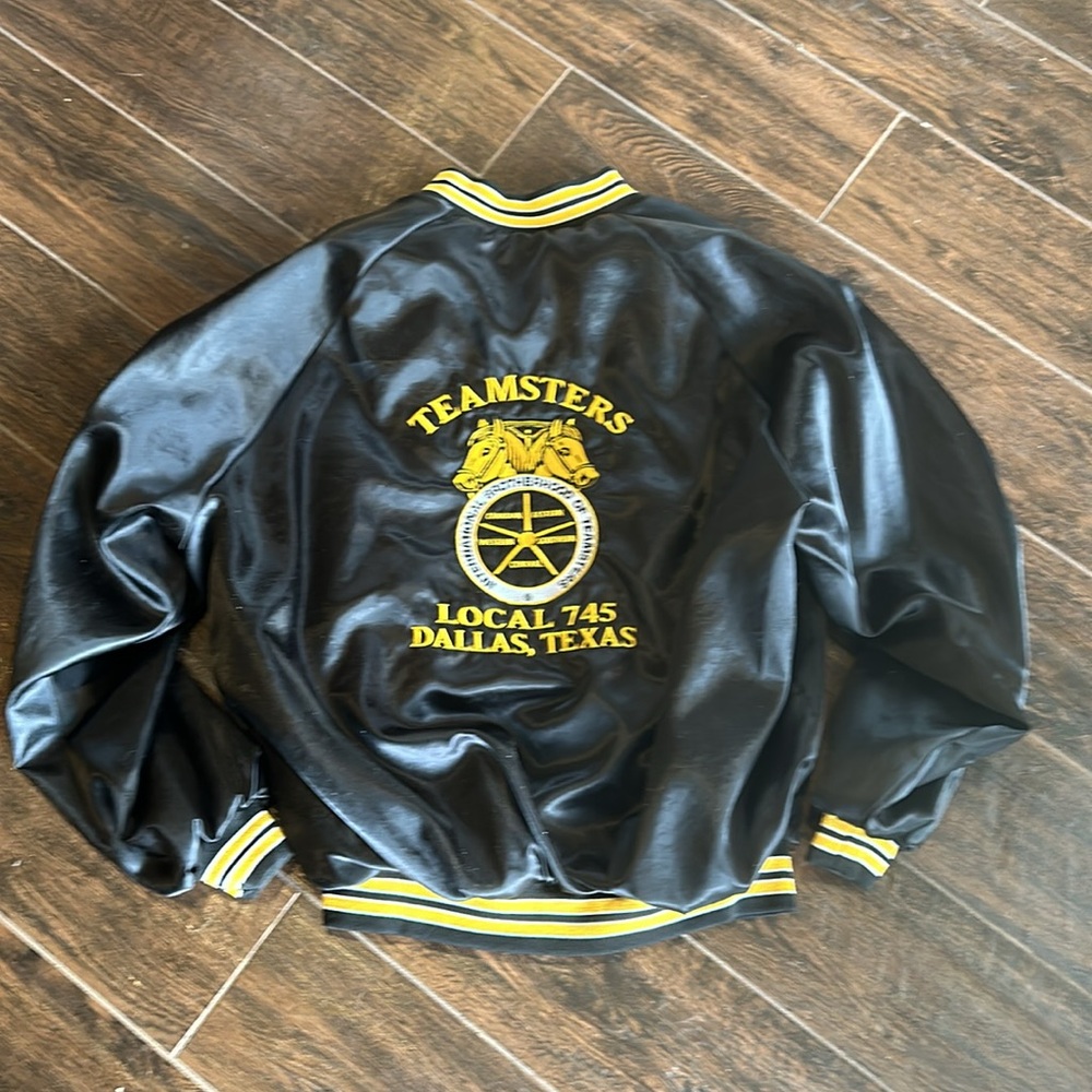 VTG Black Yellow Teamster XL Jacket
